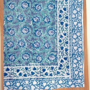 100% Cotton Hand Block Print Sarong Scarf Swim Coverup (22C)